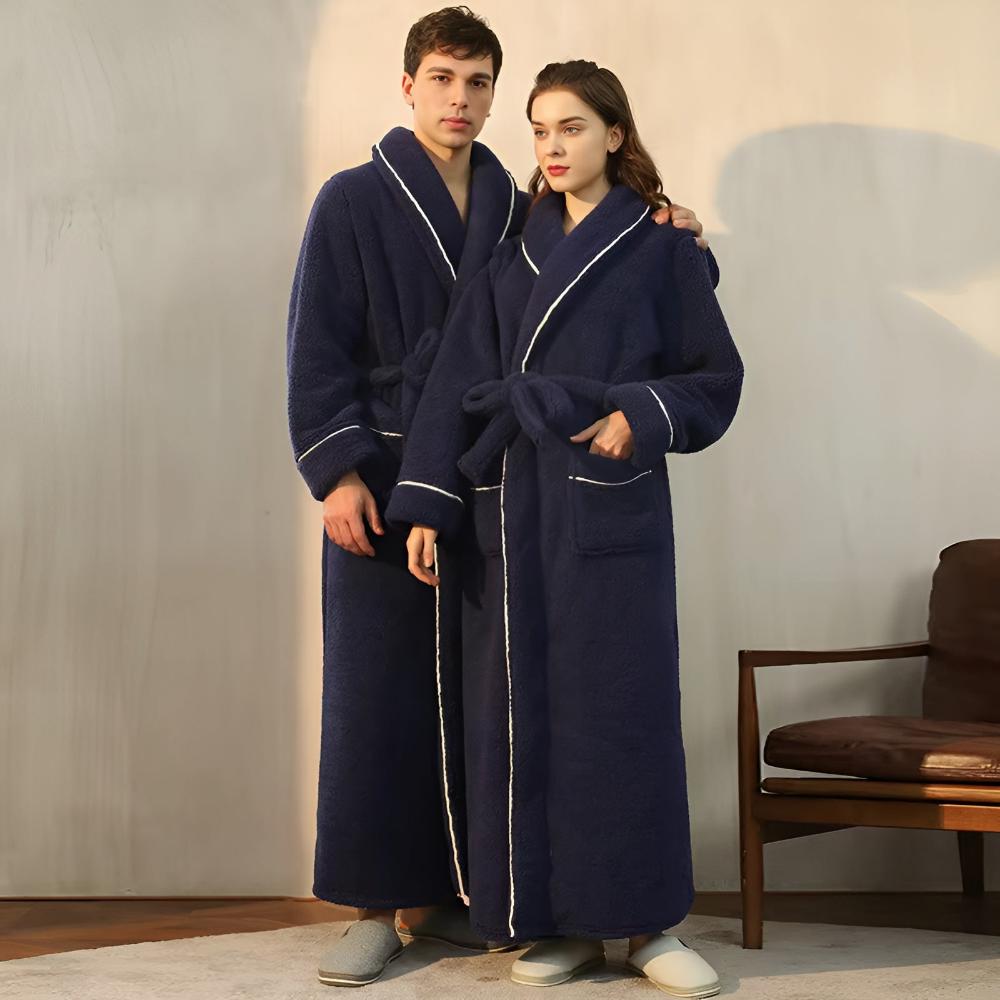 Sierra Bademantel - Korallenfleece, Unisex, Schalkragen 3