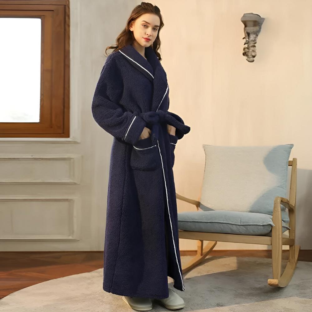 Sierra Bademantel - Korallenfleece, Unisex, Schalkragen 4