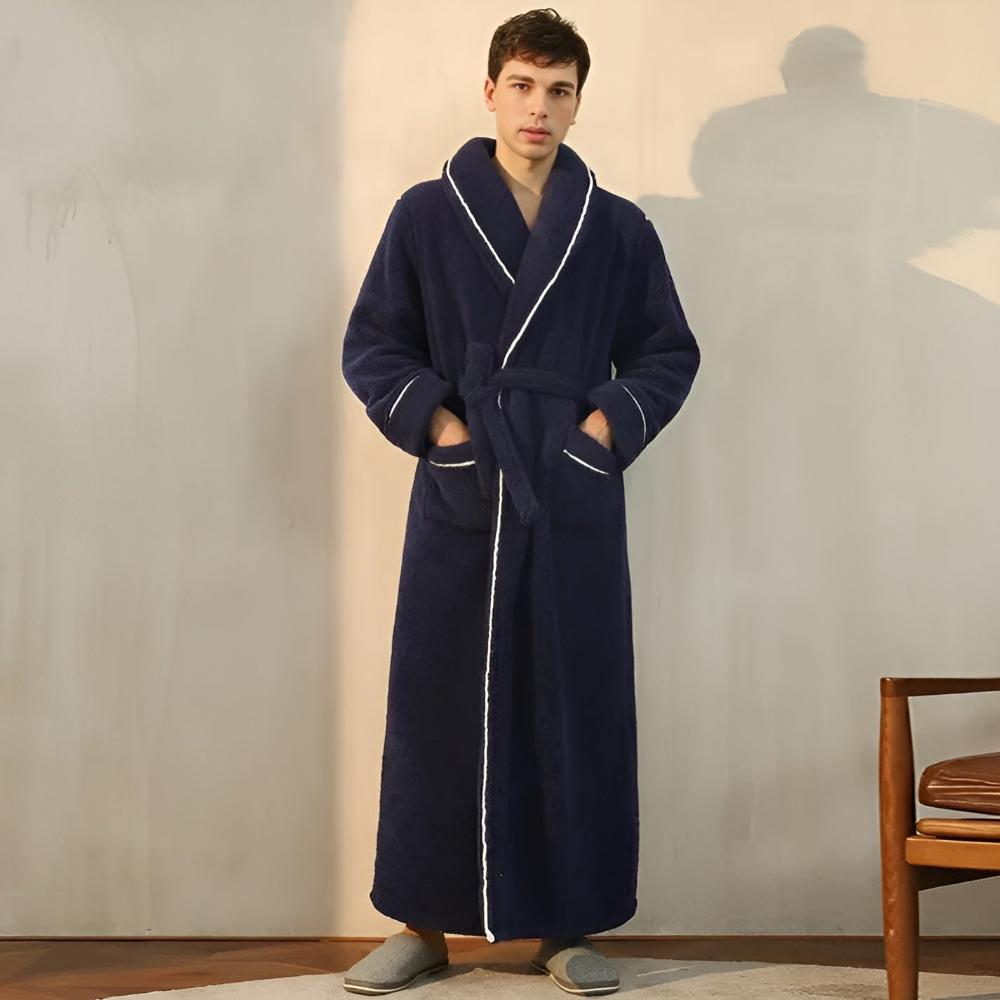 Sierra Bademantel - Korallenfleece, Unisex, Schalkragen 5
