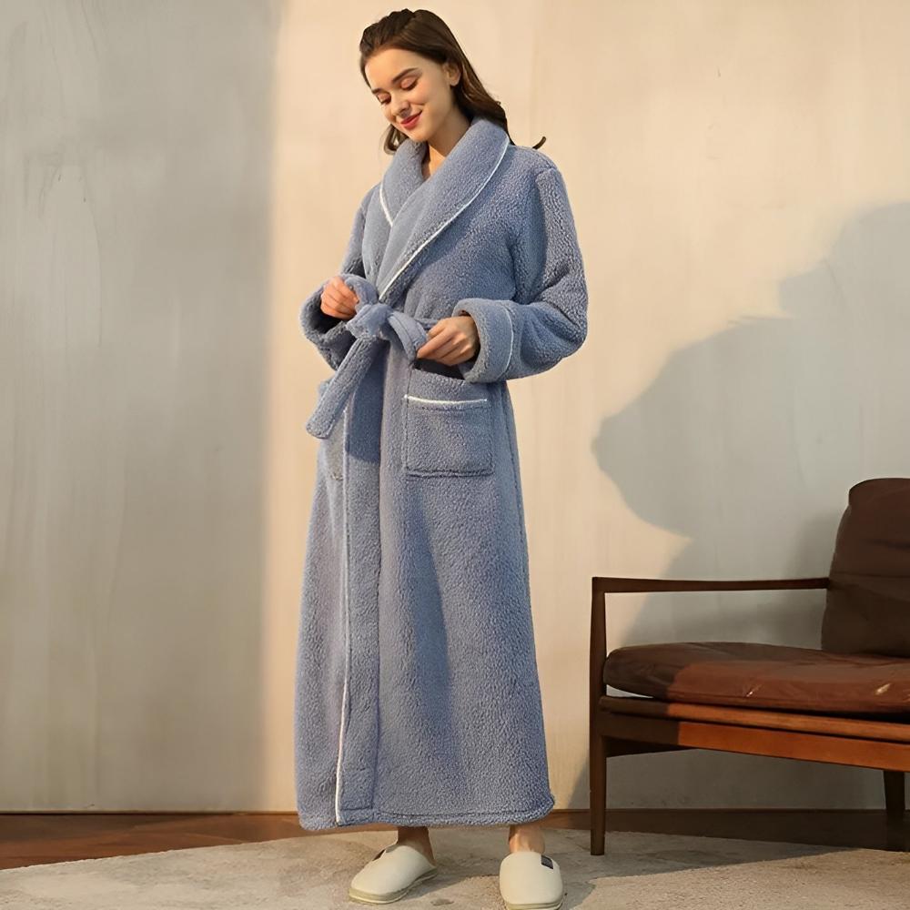 Sierra Bademantel - Korallenfleece, Unisex, Schalkragen 6