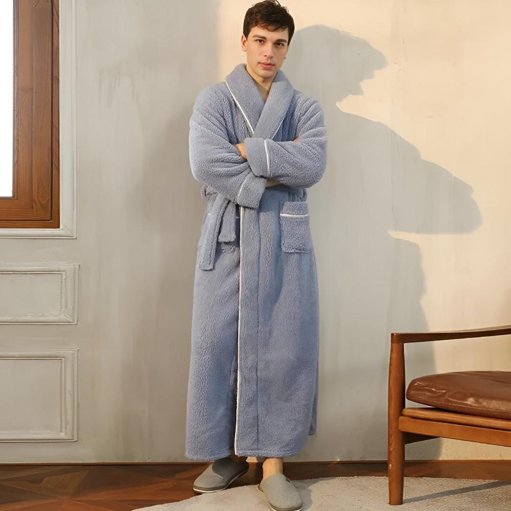 Sierra Bademantel - Korallenfleece, Unisex, Schalkragen 7