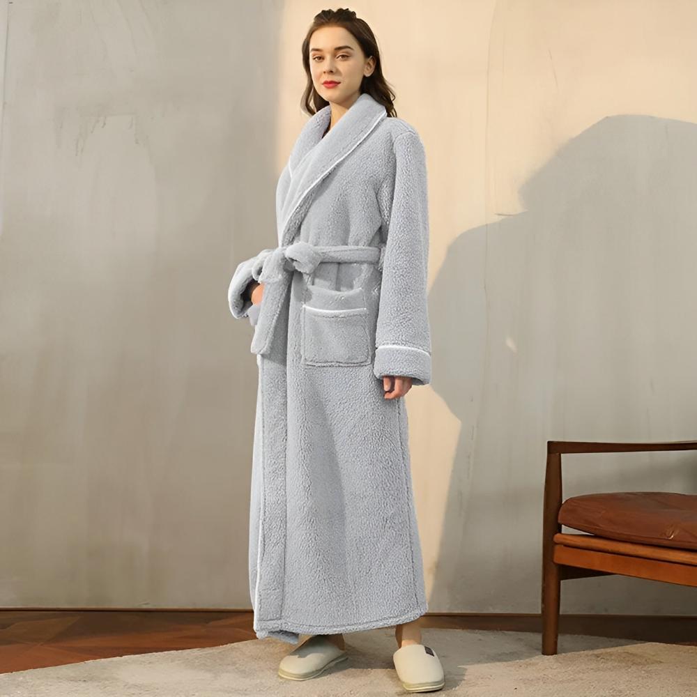 Sierra Bademantel - Korallenfleece, Unisex, Schalkragen 8