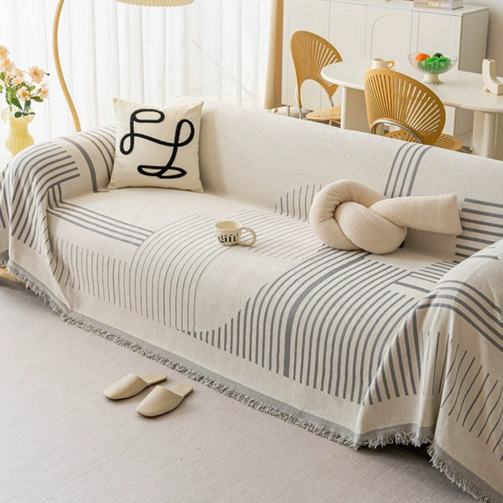 Sierra Sofabezug - Chenille, Schneeflocken-Design, Maschinenwaschbar 1