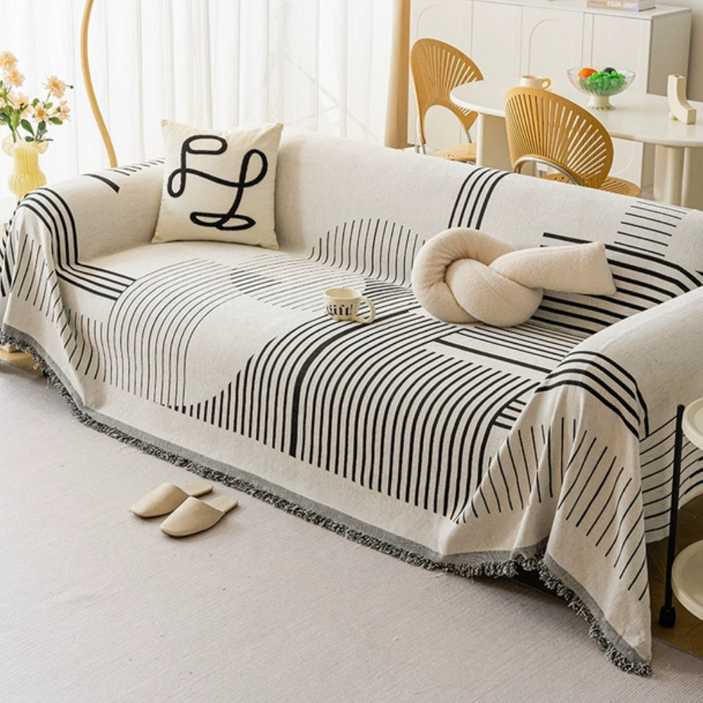 Sierra Sofabezug - Chenille, Schneeflocken-Design, Maschinenwaschbar 2