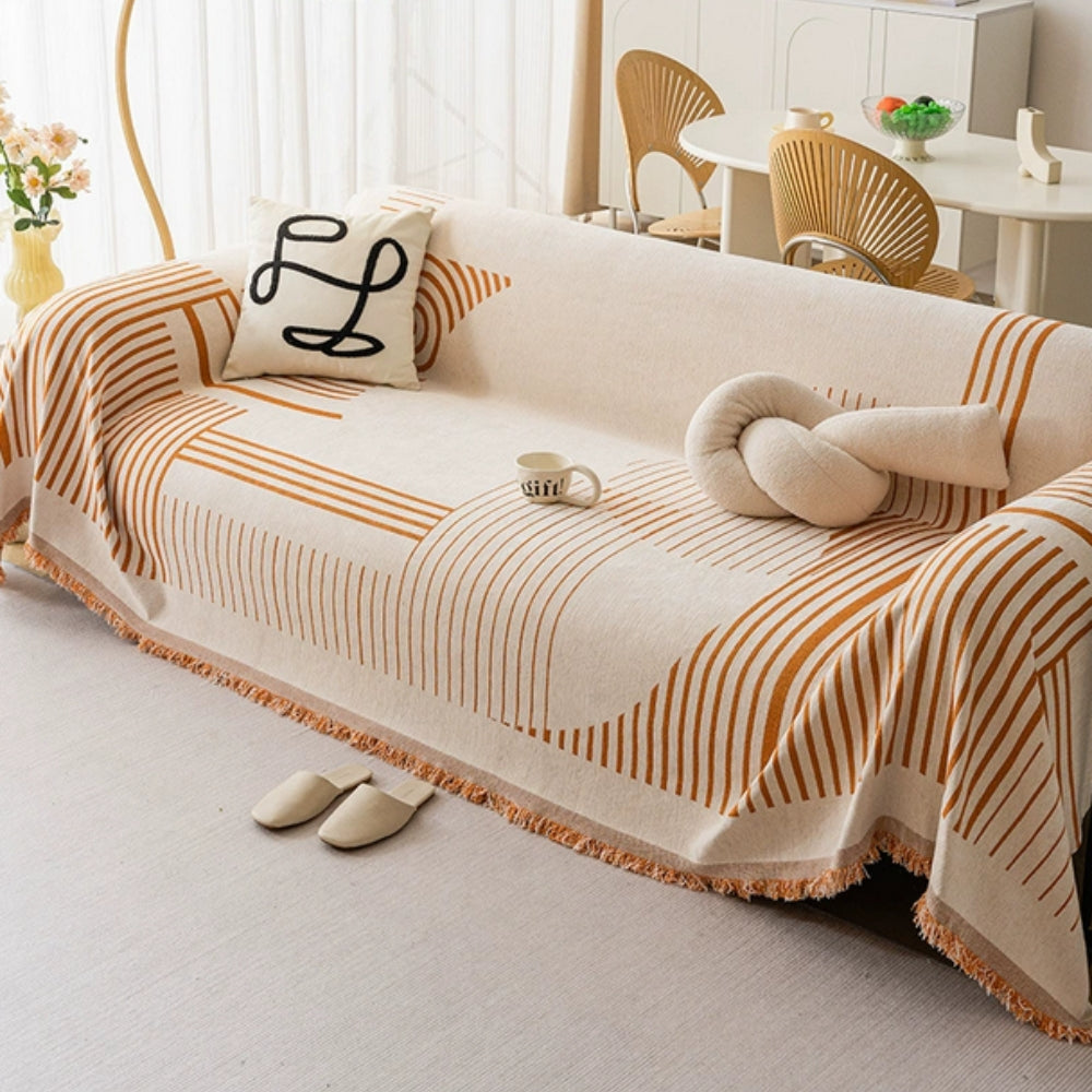 Sierra Sofabezug - Chenille, Schneeflocken-Design, Maschinenwaschbar 3