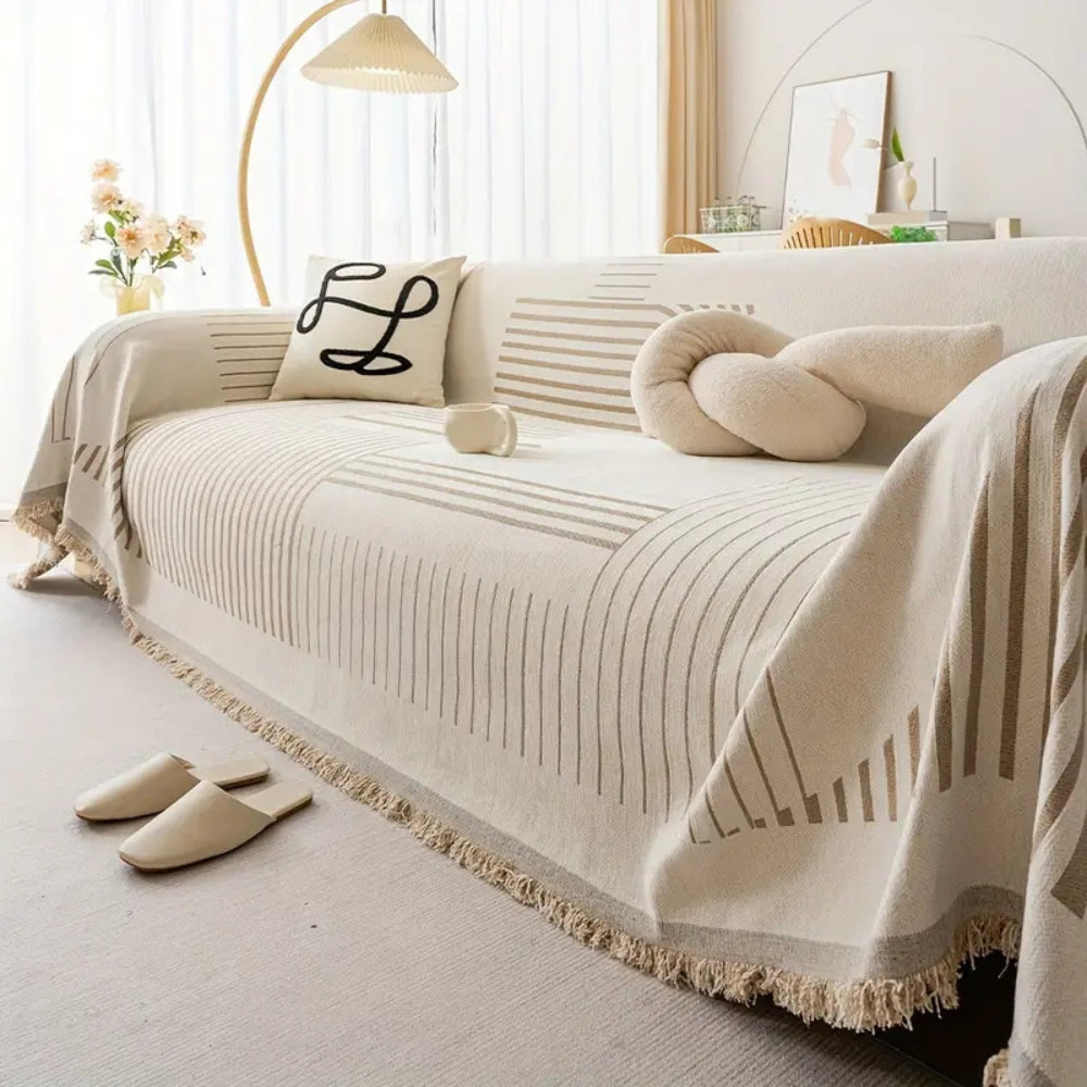 Sierra Sofabezug - Chenille, Schneeflocken-Design, Maschinenwaschbar 5