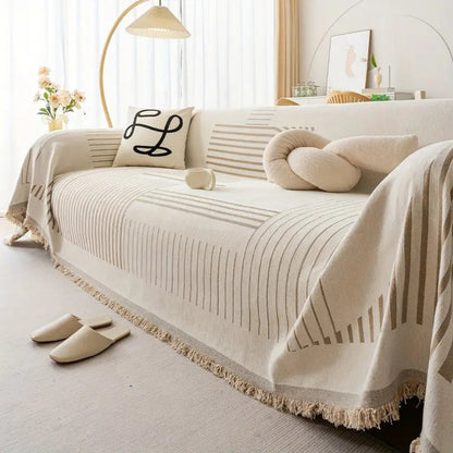 Sierra Sofabezug - Chenille, Schneeflocken-Design, Maschinenwaschbar 5