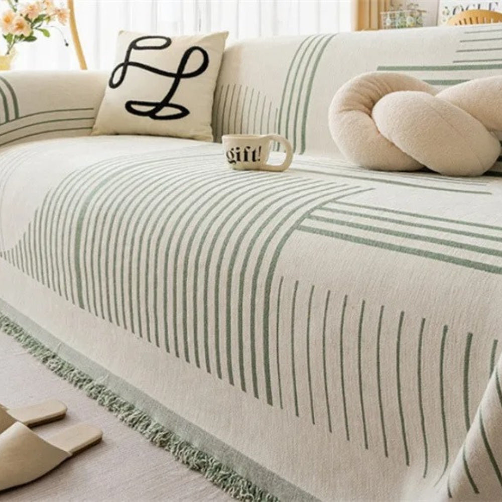 Sierra Sofabezug - Chenille, Schneeflocken-Design, Maschinenwaschbar 6
