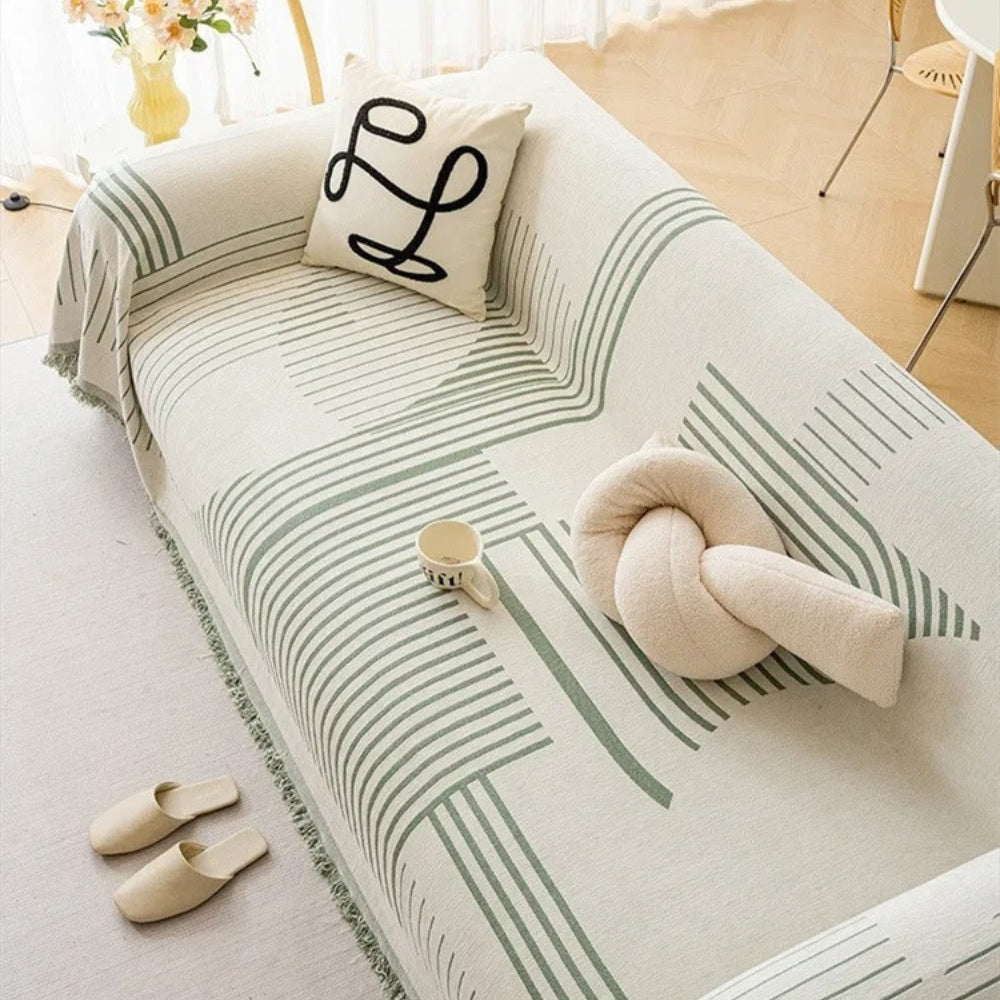 Sierra Sofabezug - Chenille, Schneeflocken-Design, Maschinenwaschbar 7
