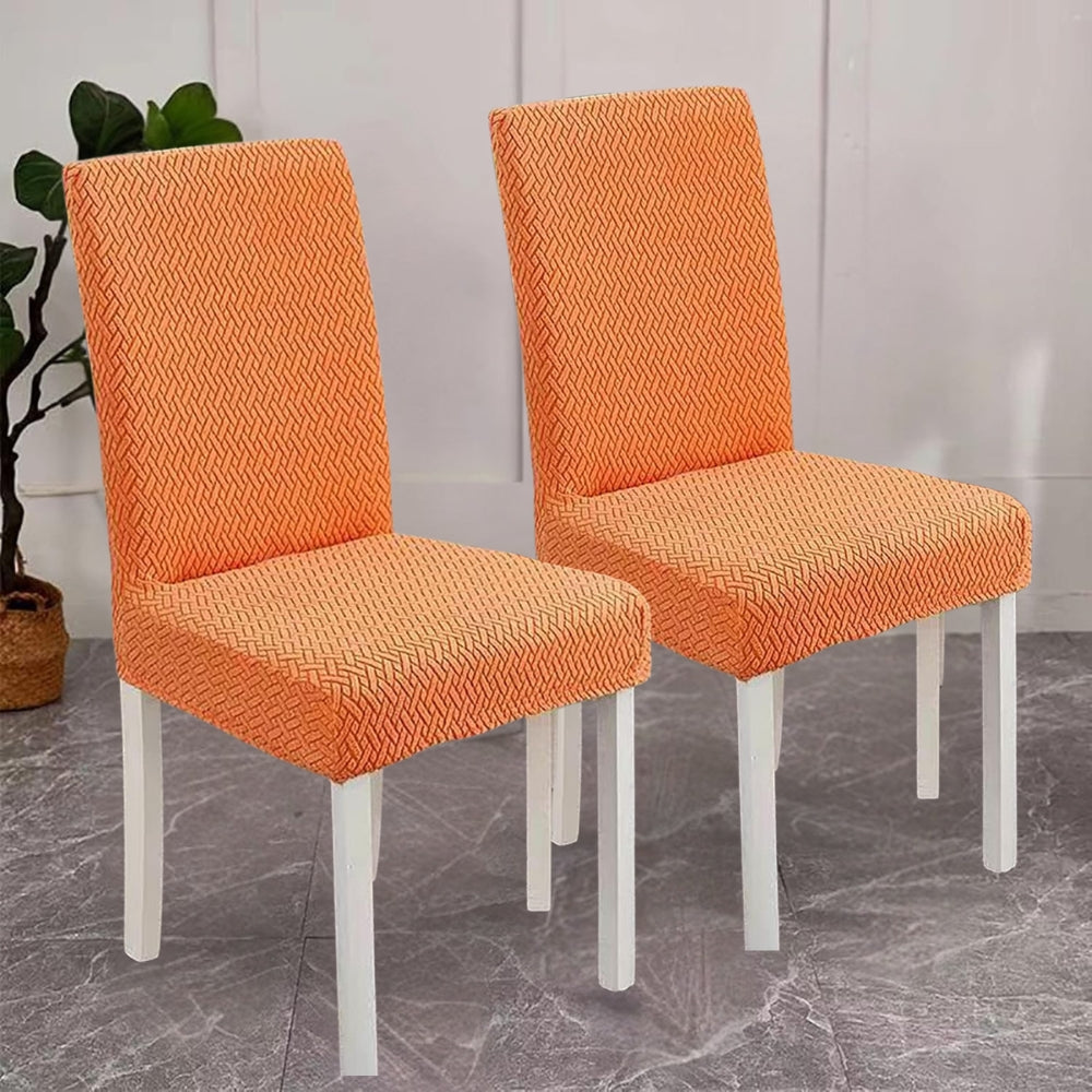 Sierra Stuhlbezug - Hochstretch Jacquard-Samt, Pflegeleicht 0