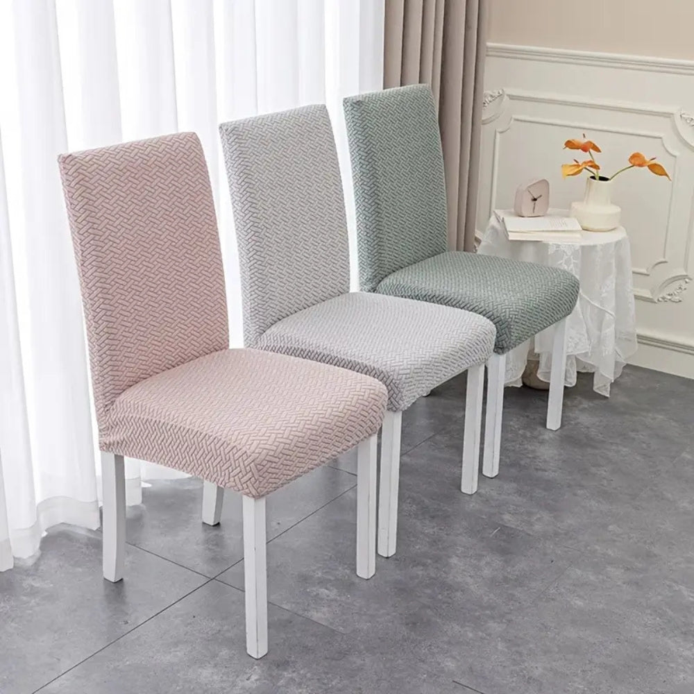 Sierra Stuhlbezug - Hochstretch Jacquard-Samt, Pflegeleicht 2
