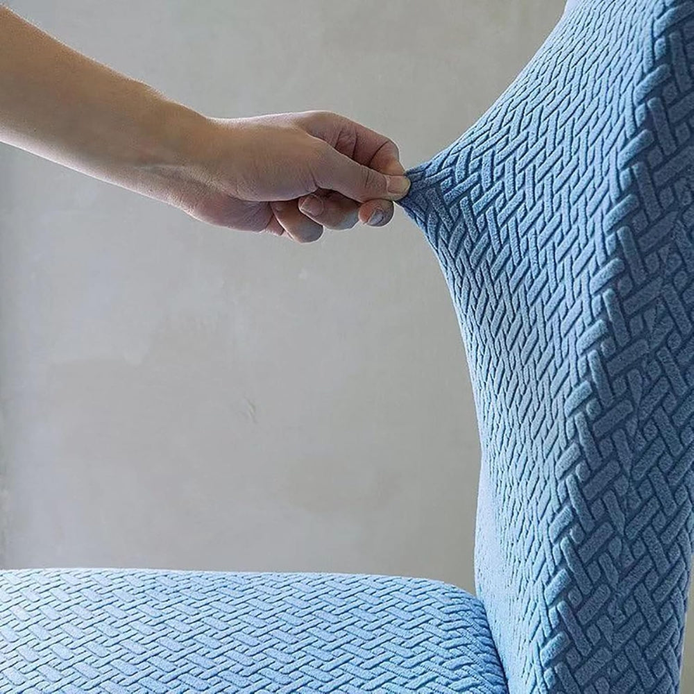 Sierra Stuhlbezug - Hochstretch Jacquard-Samt, Pflegeleicht 3
