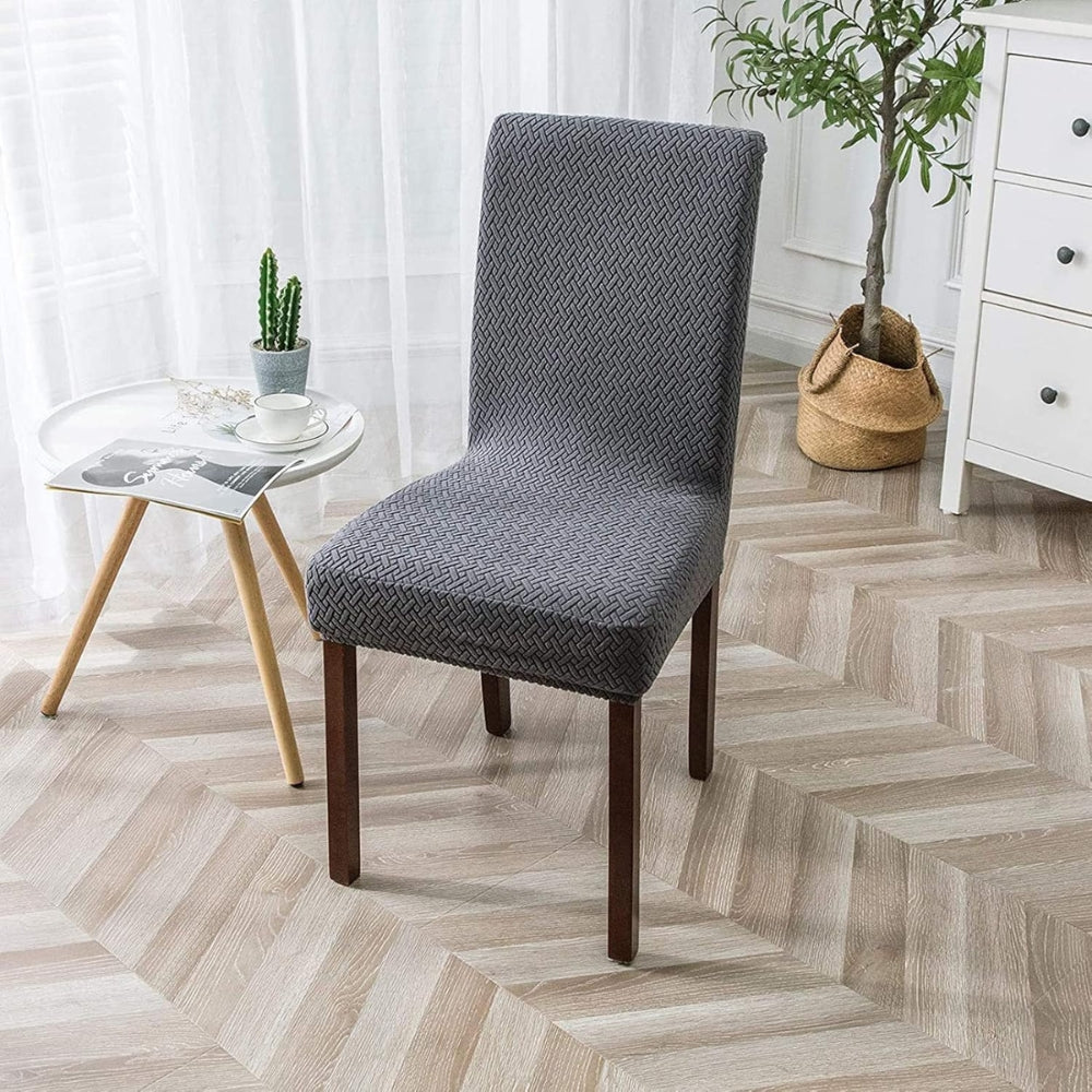 Sierra Stuhlbezug - Hochstretch Jacquard-Samt, Pflegeleicht 5