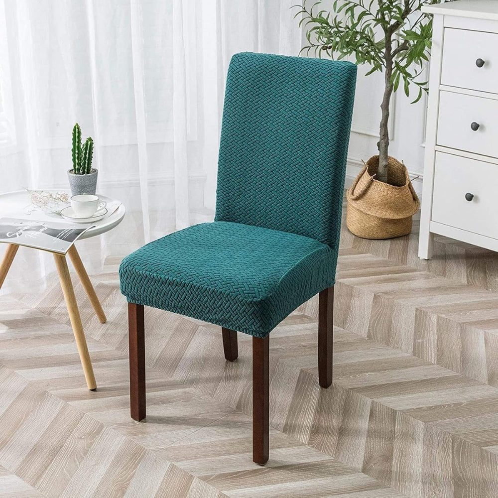 Sierra Stuhlbezug - Hochstretch Jacquard-Samt, Pflegeleicht 8