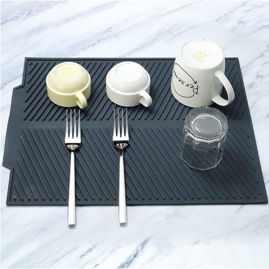 Sileo Abtropfmatte für Spüle - Silikon, Platzsparend und Multifunktional 0