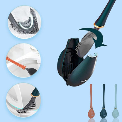 Sileo Klobürste - Flexibler Silikonkopf, Wandmontage 3