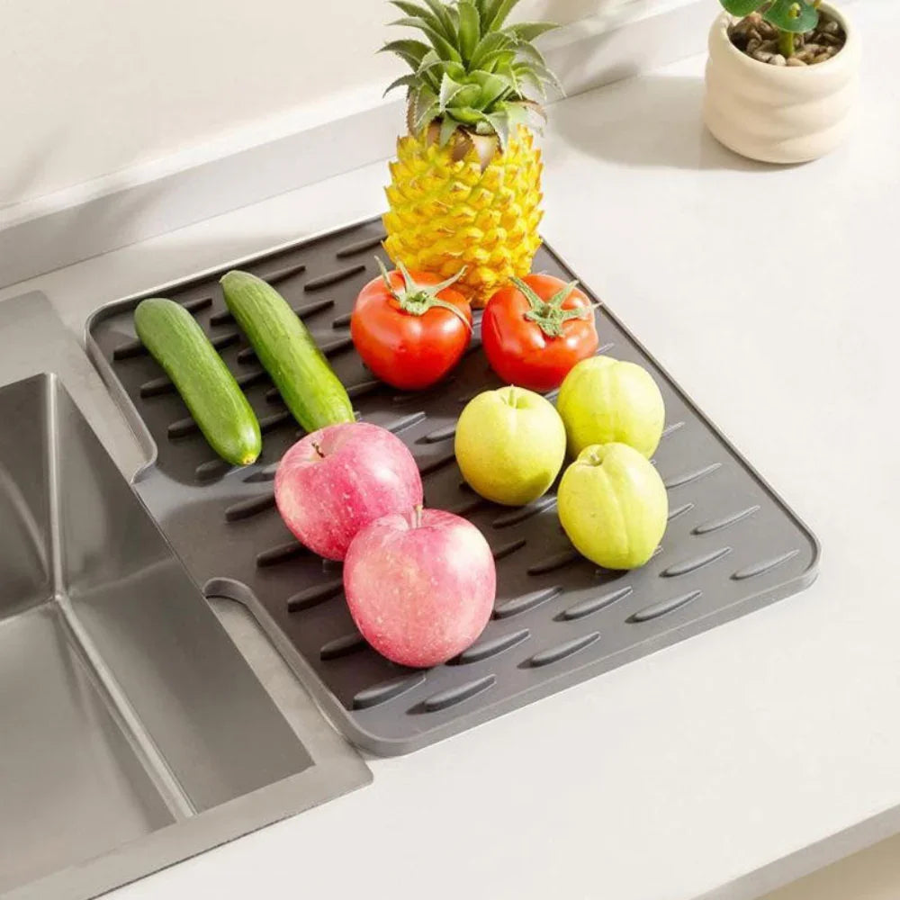 SiliCool Abtropfmatte - Lebensmittelechtes Silikon, Multifunktional für Spüle 3