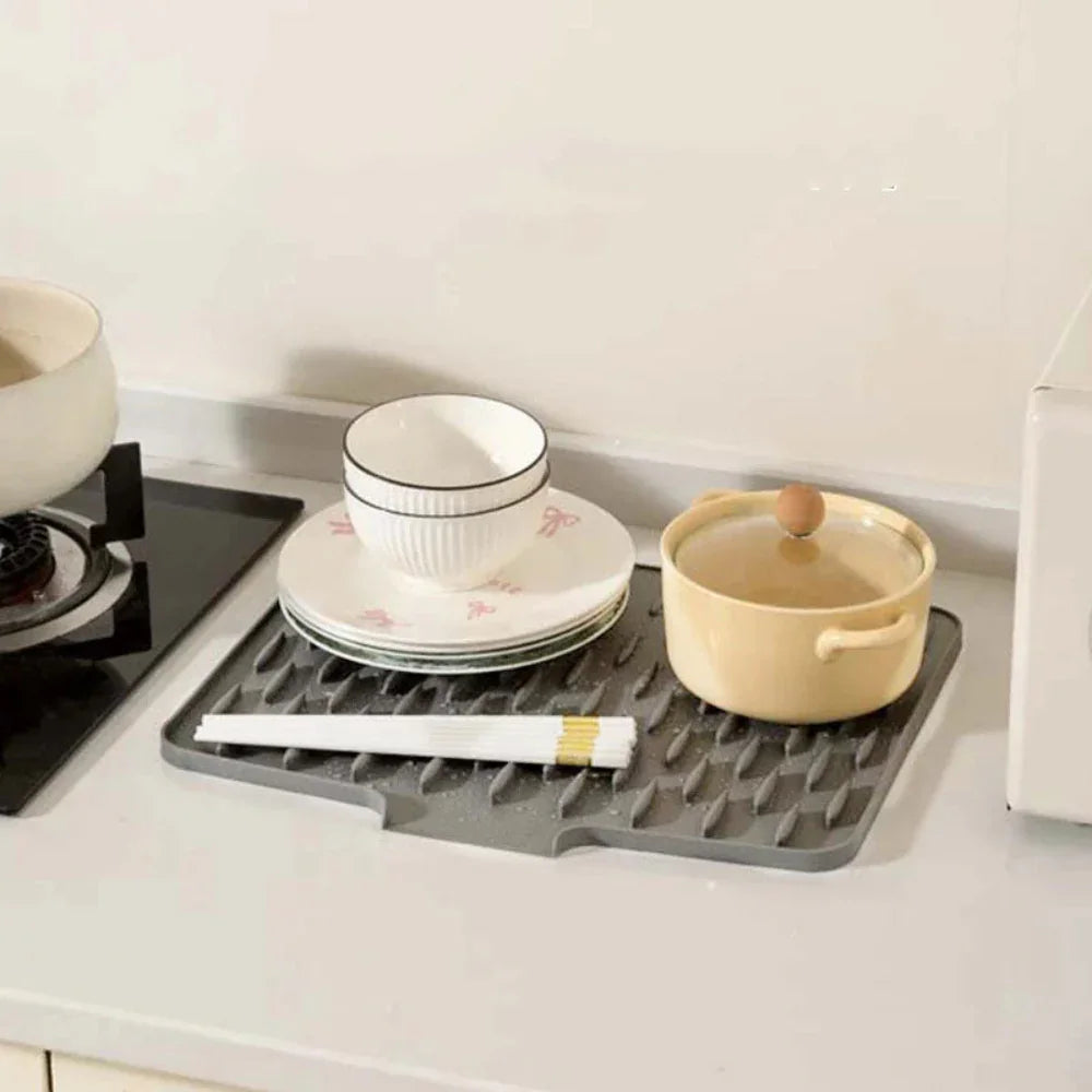 SiliCool Abtropfmatte - Lebensmittelechtes Silikon, Multifunktional für Spüle 6