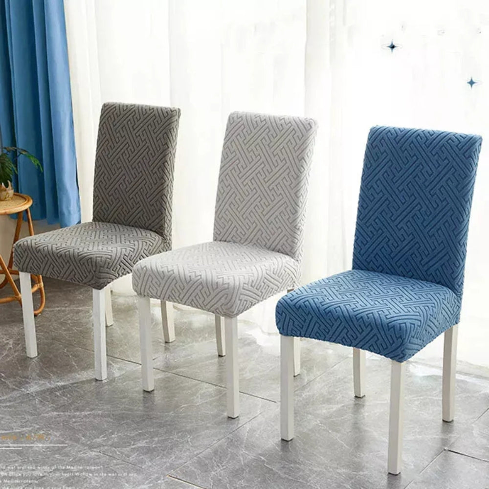 FlexWeaveFit™ - Elastischer Stuhlbezug - Gitter Stil - Moderner Stuhlschutz