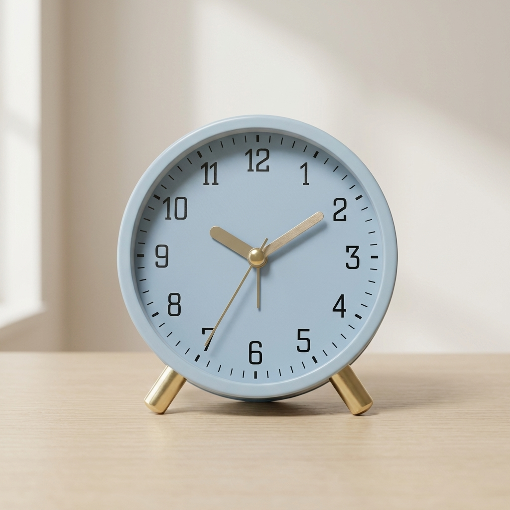 Sirius Tischuhr Modern - Geräuschloses Uhrwerk, Skandinavisches Design aus Metall und Glas 0