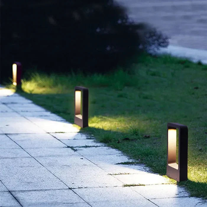 Skanlo Bodenleuchte Außen - Aluminium, Skandinavisches Design, Wetterfest 0