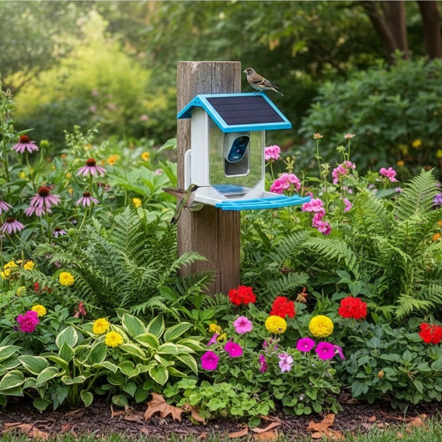 SolaBird Vogelhaus - Solarbetrieben mit 2,4K-HD-Kamera, Wetterfest 2