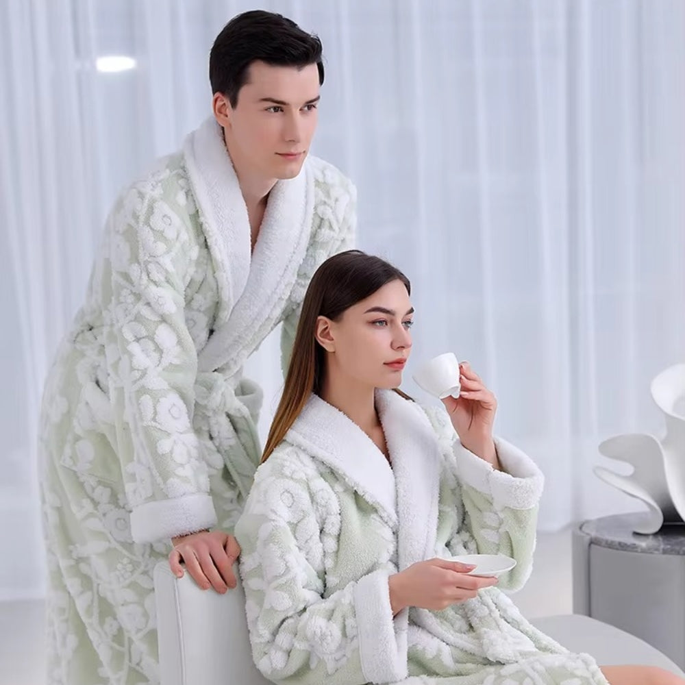 Solara Bademantel Damen - Weiche Mikrofasermischung, Doppellagig 6