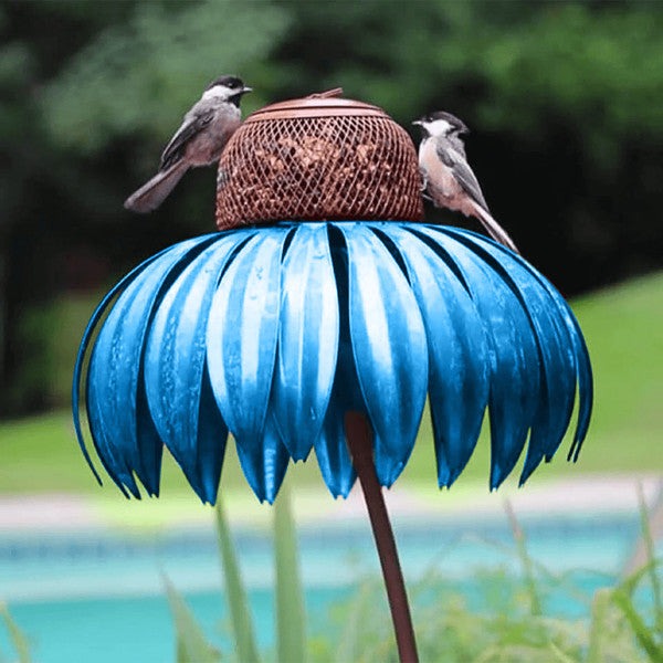 Solares Vogelfutterhaus - Robustes Metall, Wetterfest für Vögel 0