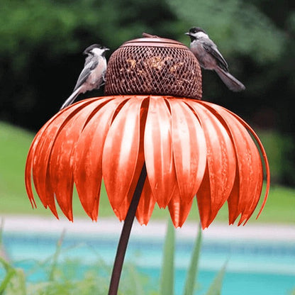 Solares Vogelfutterhaus - Robustes Metall, Wetterfest für Vögel 2
