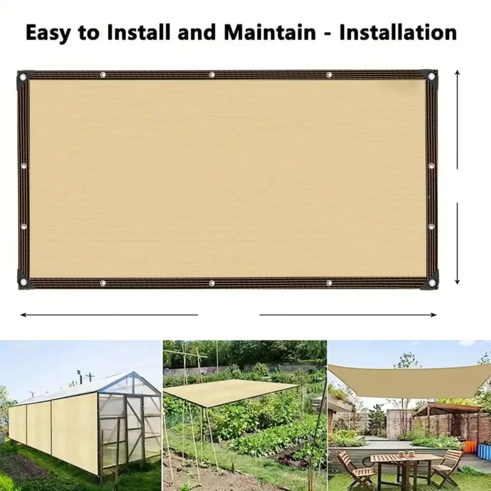 Solea Gartenschirm - HDPE, 90 % UV-Schutz für Balkon und Terrasse 5