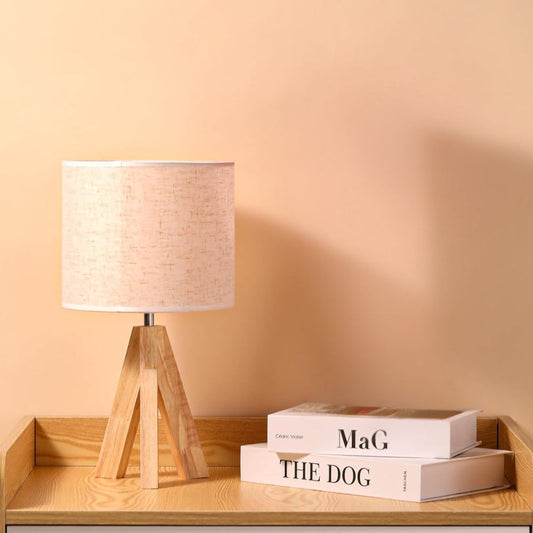 Solea Tischlampe - Holz, Minimalistisch mit Drei Lichtfarben 1