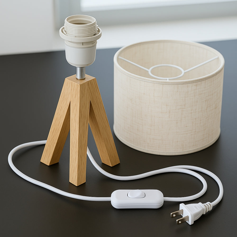Solea Tischlampe - Holz, Minimalistisch mit Drei Lichtfarben 2