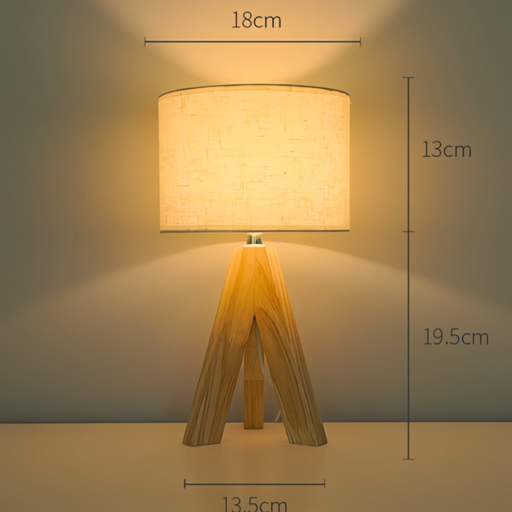 Solea Tischlampe - Holz, Minimalistisch mit Drei Lichtfarben 5