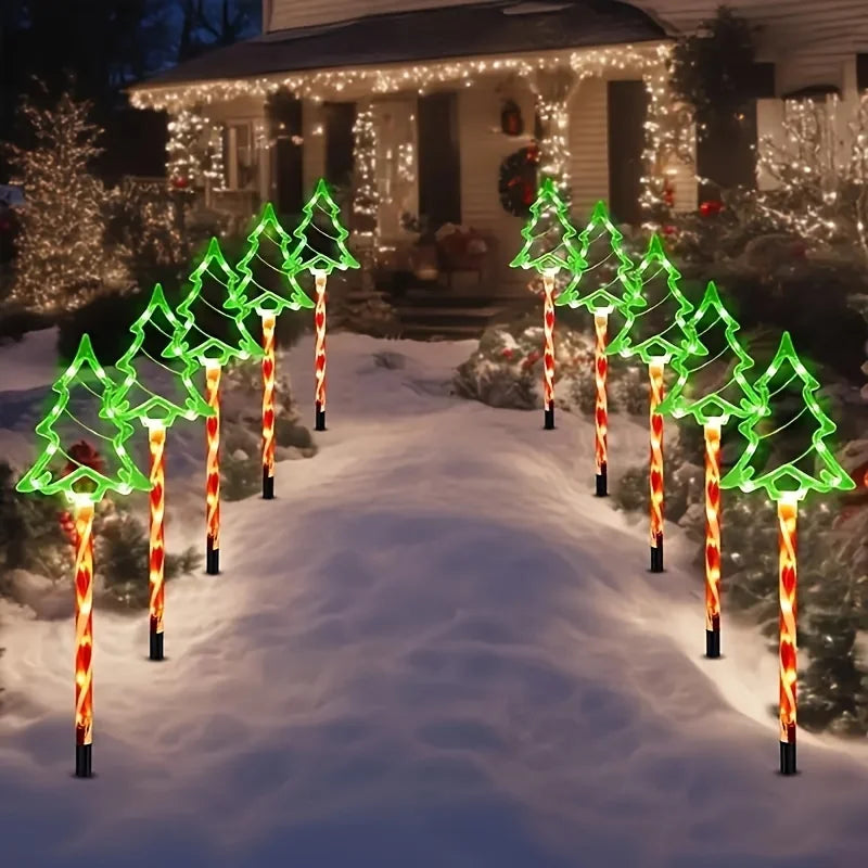 Solea Weihnachtsbaumleuchte Set - Solar LED, 5-teilig, 8 Modi 2