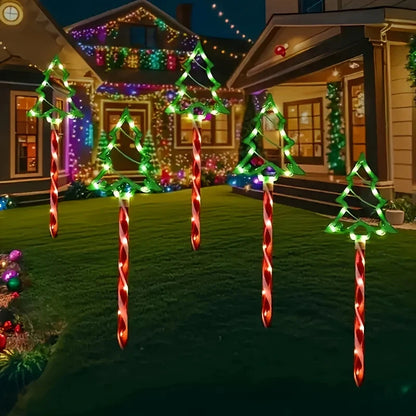 Solea Weihnachtsbaumleuchte Set - Solar LED, 5-teilig, 8 Modi 3
