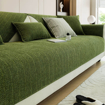 PetShieldWeave™ - Chenille Sofaüberwurf - Haustierfreundlicher Stil - Rutschfester Sofaschutz