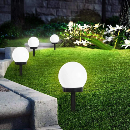 Solis Gartenlampen - Wasserdichte LED Solar Gartenleuchten, 3-teilig 0