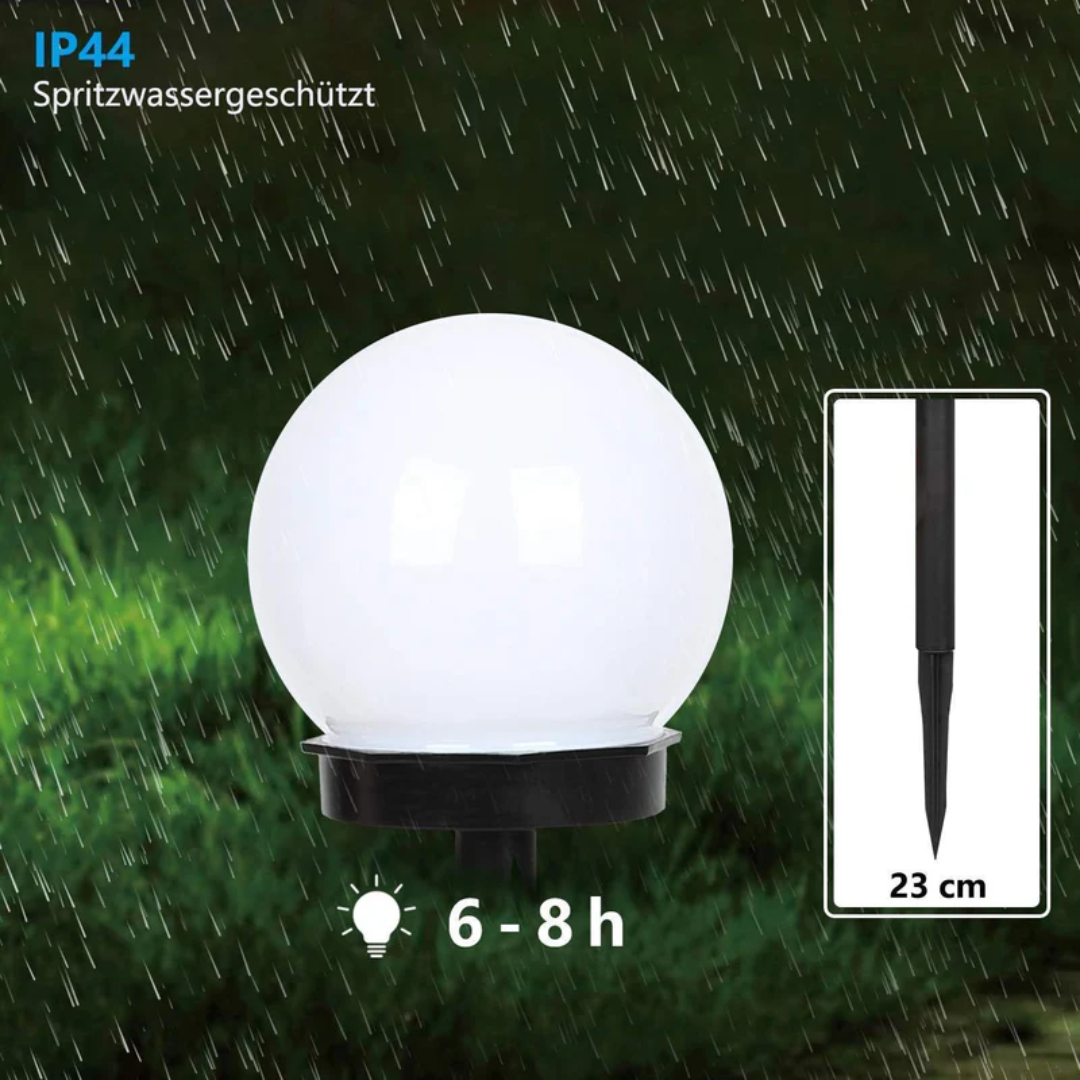 Solis Gartenlampen - Wasserdichte LED Solar Gartenleuchten, 3-teilig 1