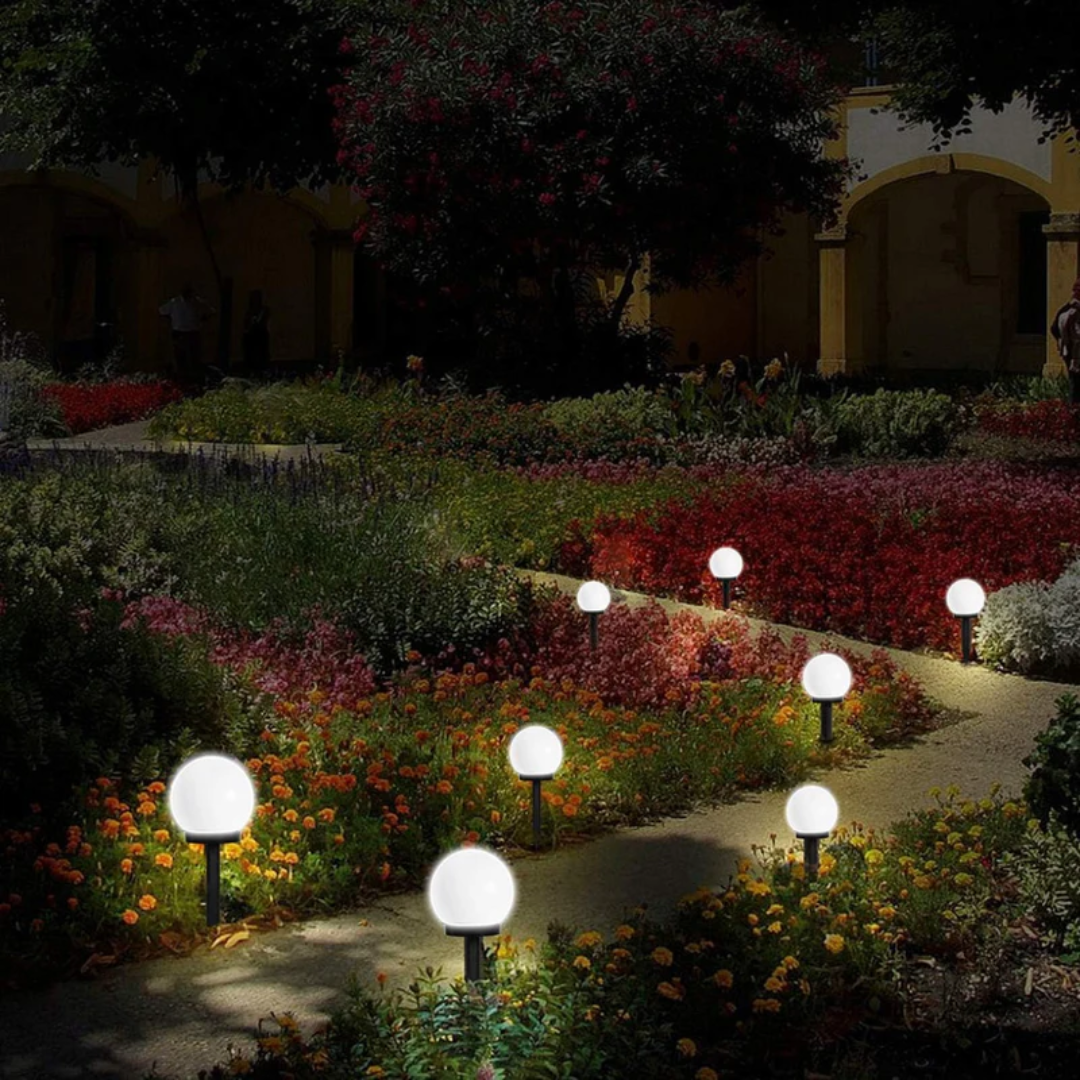 Solis Gartenlampen - Wasserdichte LED Solar Gartenleuchten, 3-teilig 5