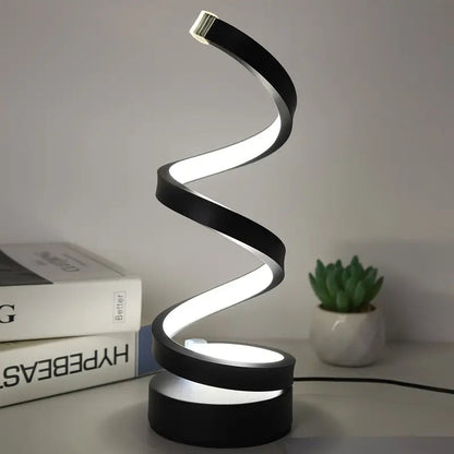Spiralux Tischlampe - Dimmbar LED, Modernes Spiraldesign 1