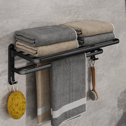 Talia Handtuchhalter Wand - Mattschwarz, Zusammenklappbar, Platzsparend 1