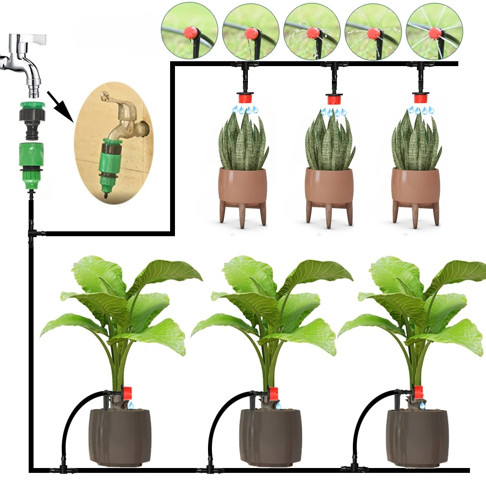 Tario Bewässerungssystem Garten - Automatischer Timer, Wassersparend 1