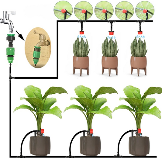 Tario Bewässerungssystem Garten - Automatischer Timer, Wassersparend 1