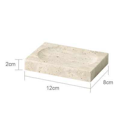 Tavero Badezimmer Set - Travertin Naturstein, Elegant und Antibakteriell 0
