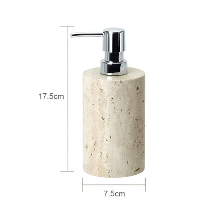 Tavero Badezimmer Set - Travertin Naturstein, Elegant und Antibakteriell 12