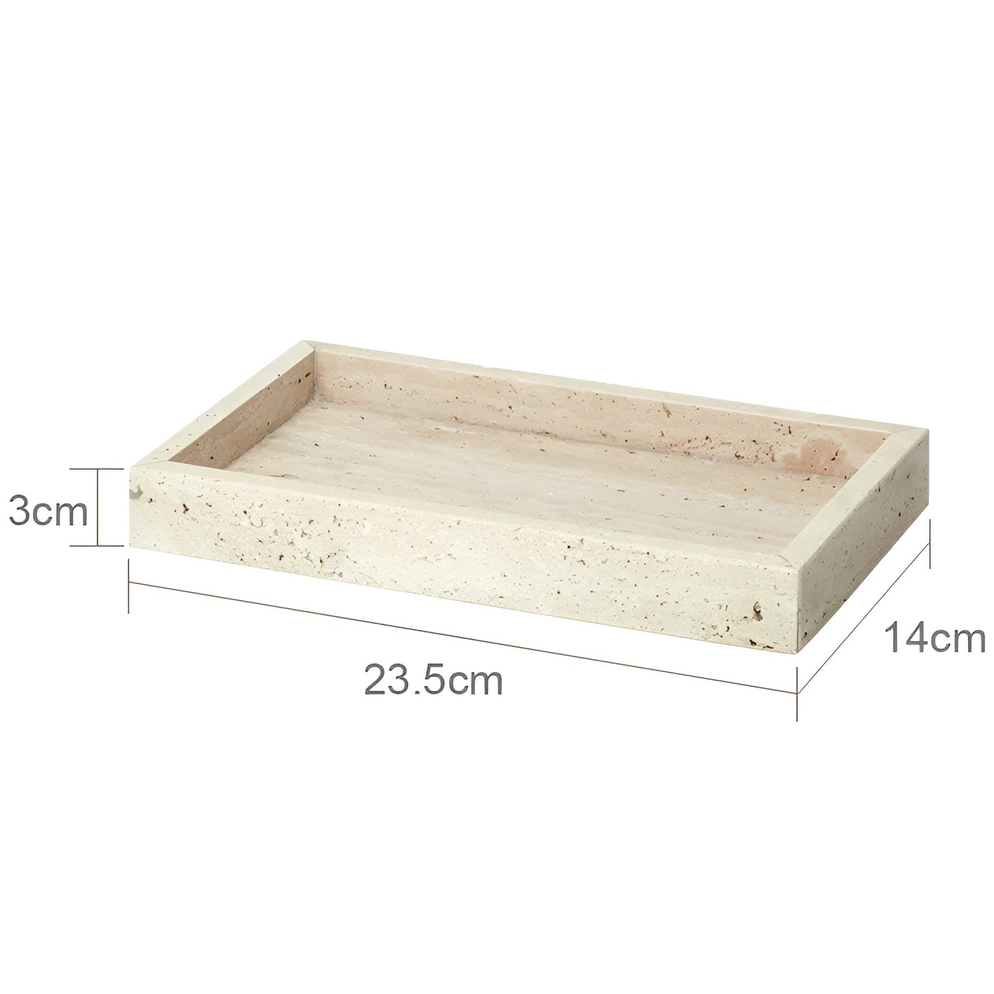 Tavero Badezimmer Set - Travertin Naturstein, Elegant und Antibakteriell 16