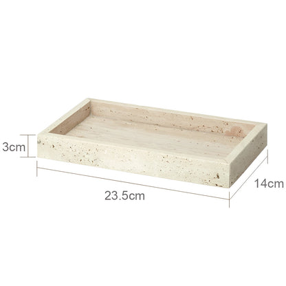Tavero Badezimmer Set - Travertin Naturstein, Elegant und Antibakteriell 16