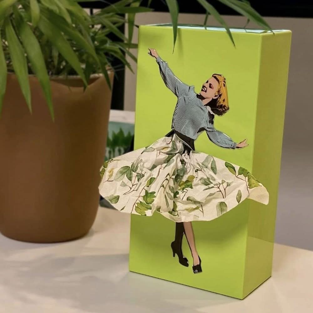 TissuDance Taschentuchbox - Steinoptik, Verspielt 8