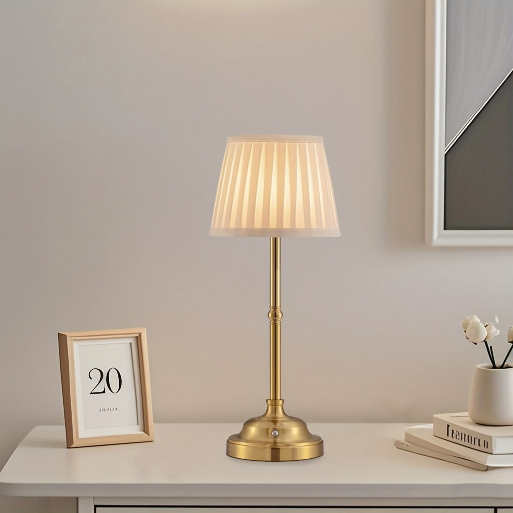 Tivoli Tischlampe - Kabellos, Messing, LED Touch-Dimmbar 5