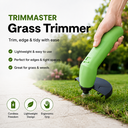 Tremor Akku-Rasentrimmer - Leicht, Ergonomisch, Präzise Schnittkante 1